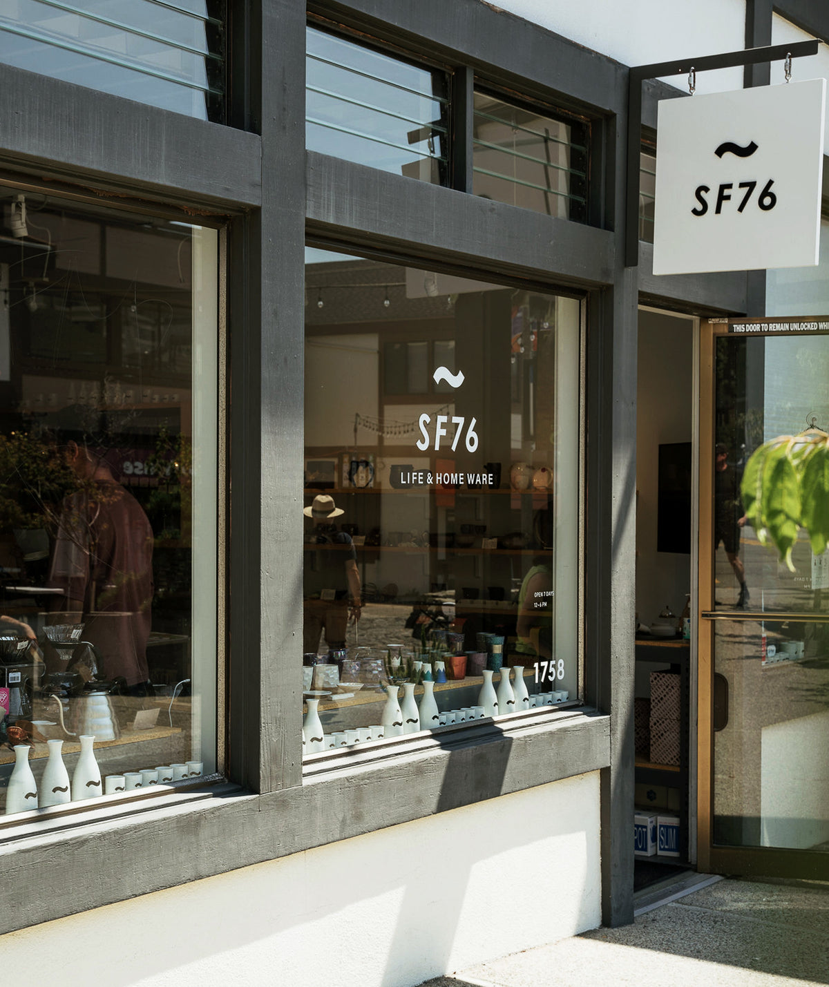 SF76 storefront in San Francisco Japantown