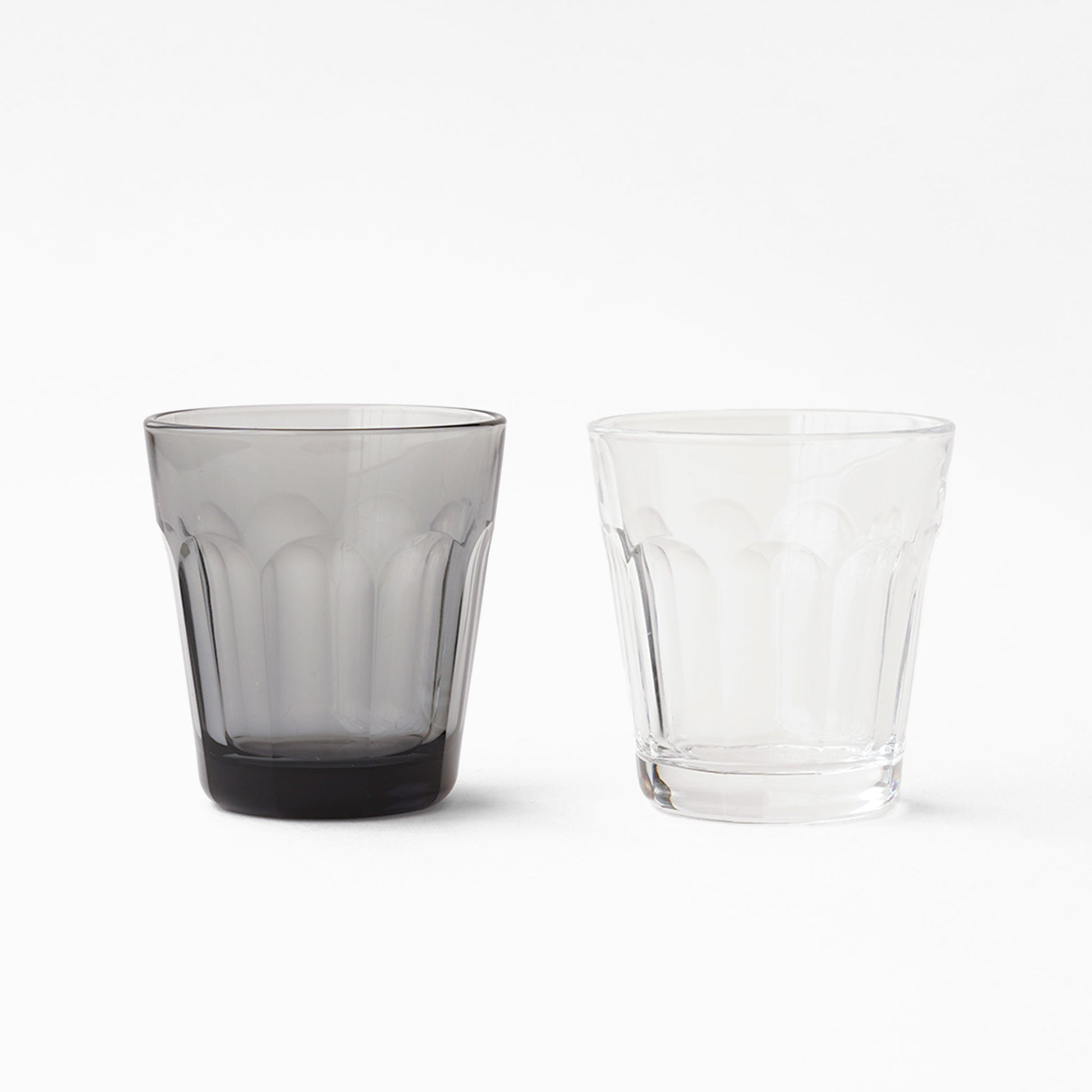 Common Glass Tumbler Set in clear and gray at SF76