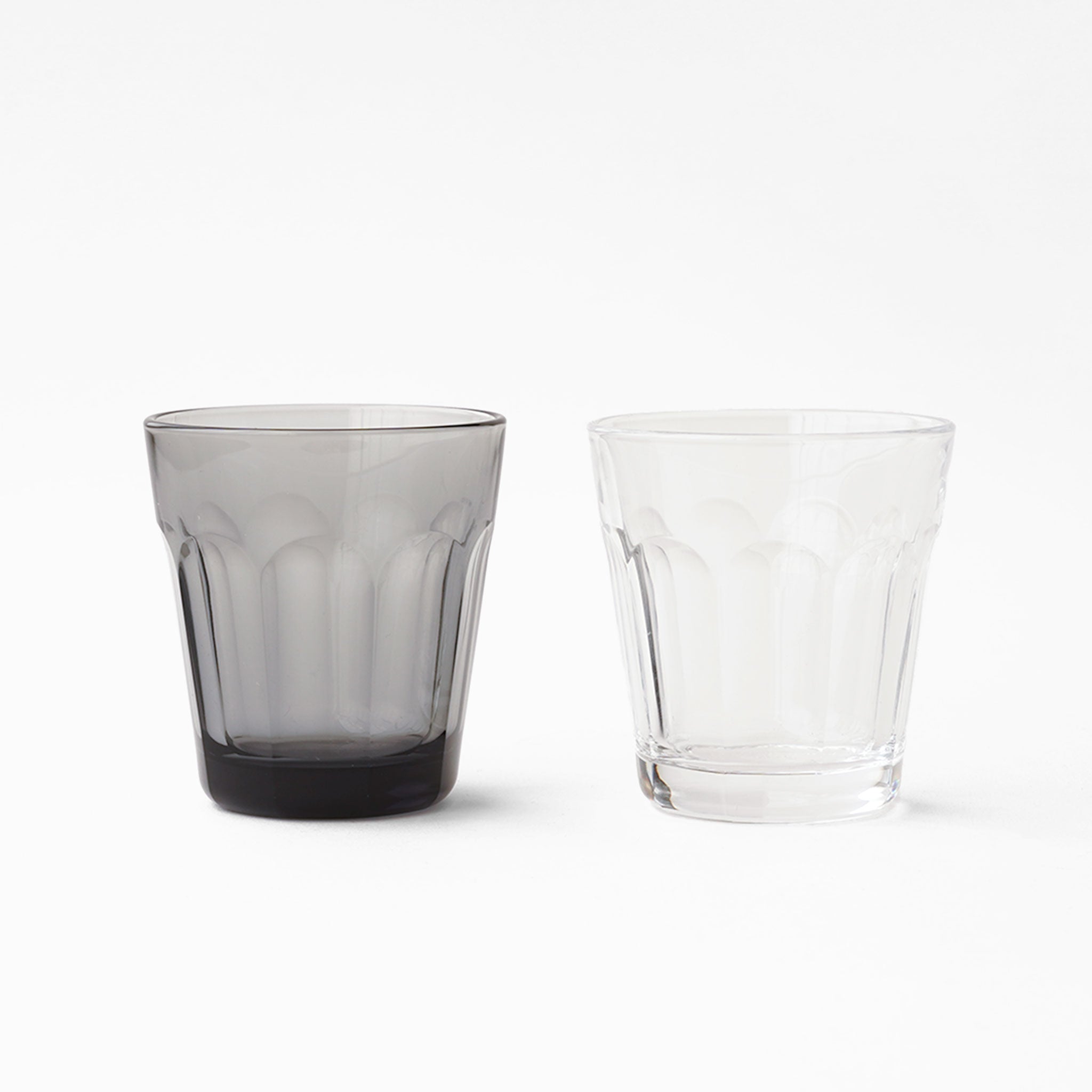 Common Glass Tumbler Set in clear and gray at SF76