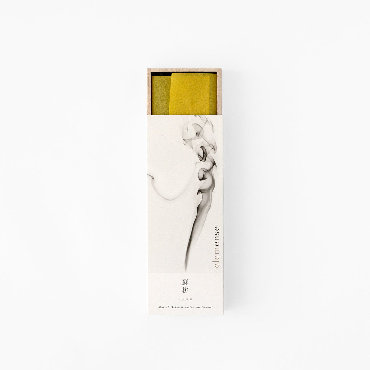 Elemense incense package product view at SF76