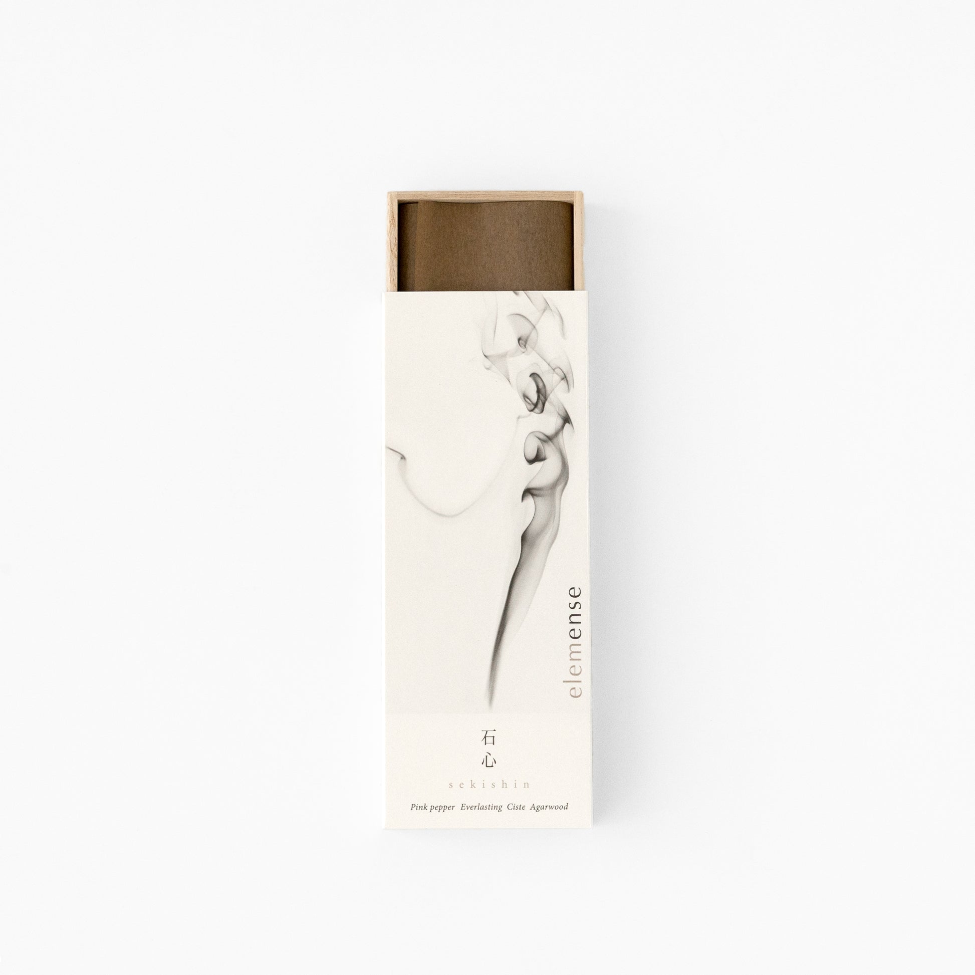 Elemense incense package with warm colored sticks at SF76
