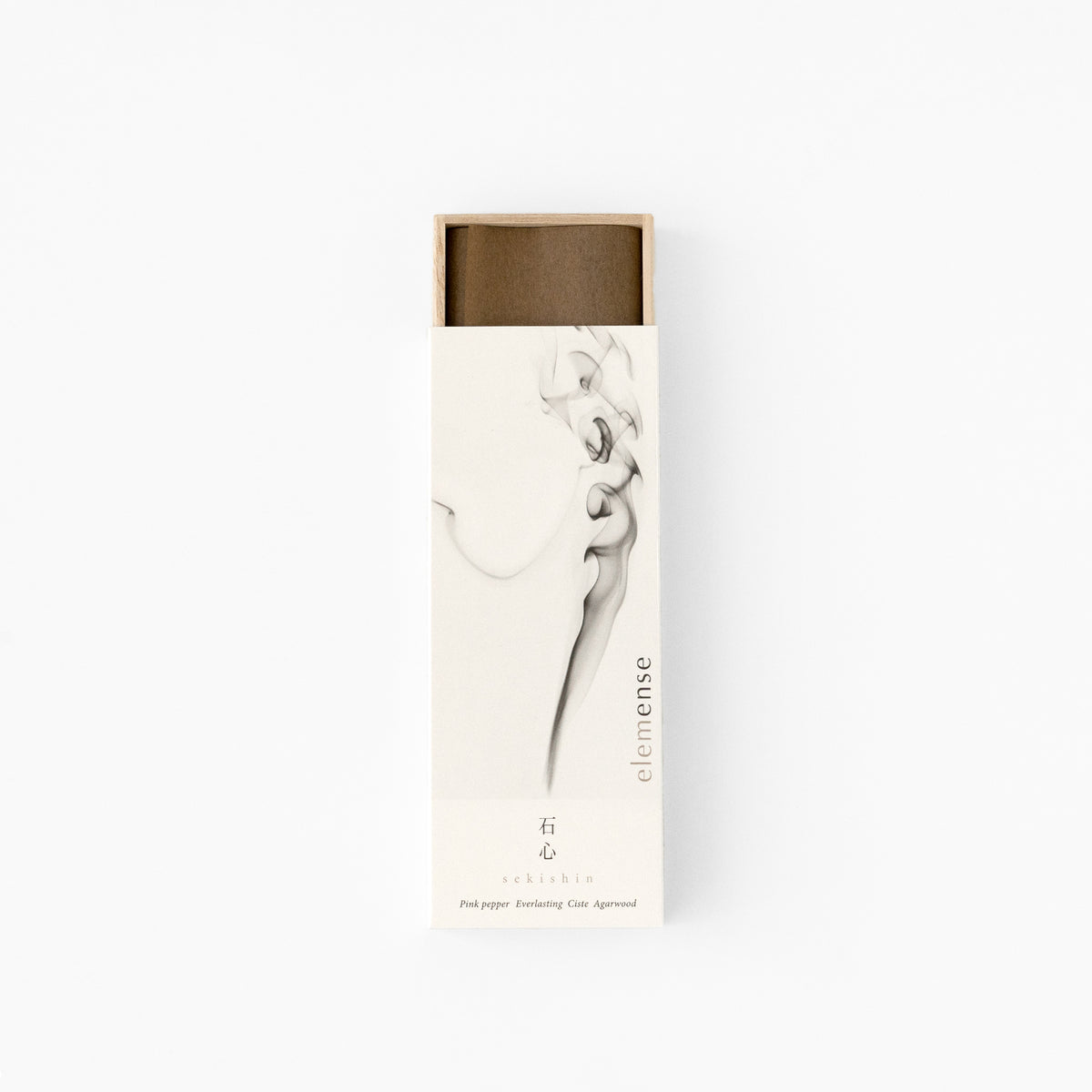 Elemense incense package with warm colored sticks at SF76