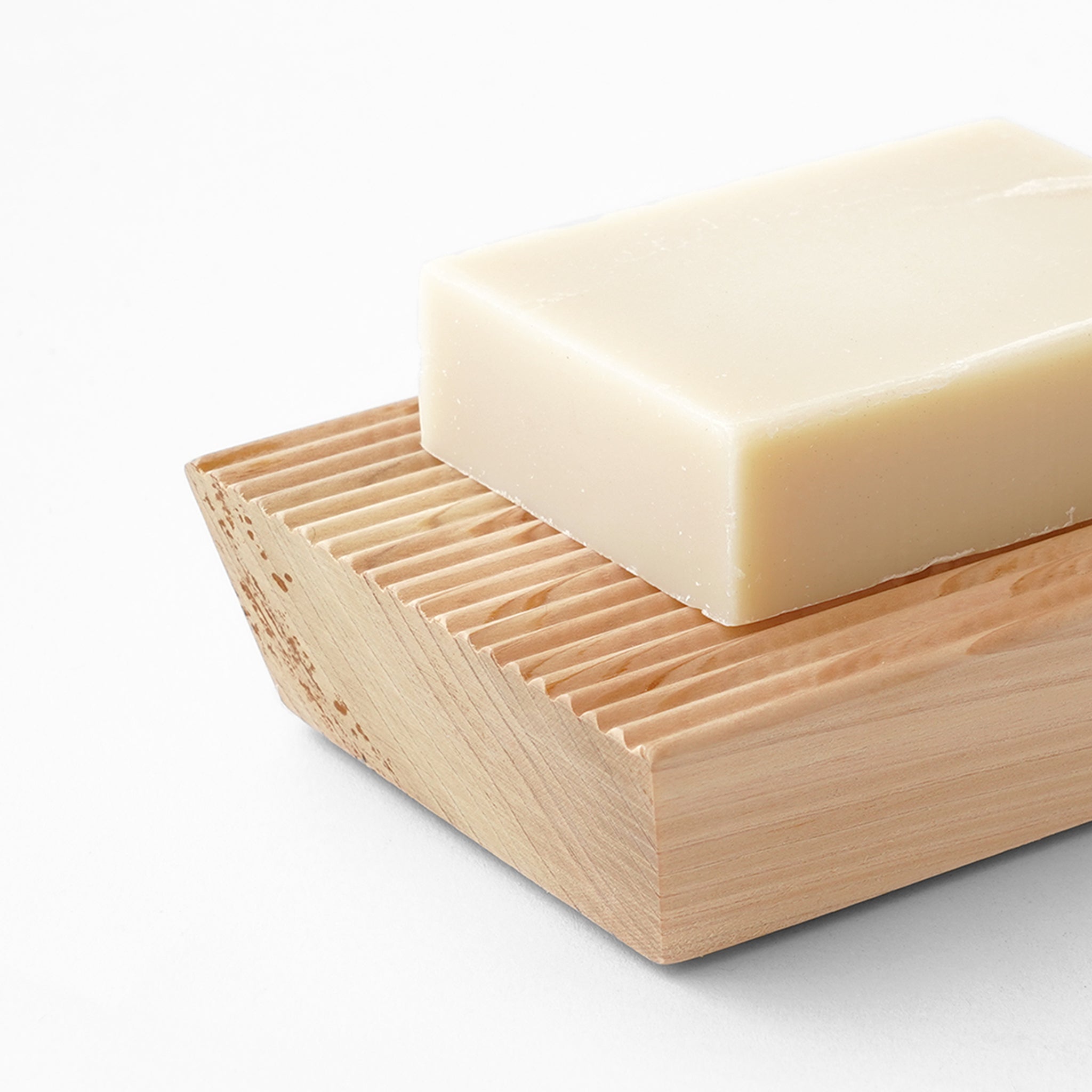 Tosaryu Hinoki Ridged Soap Rest