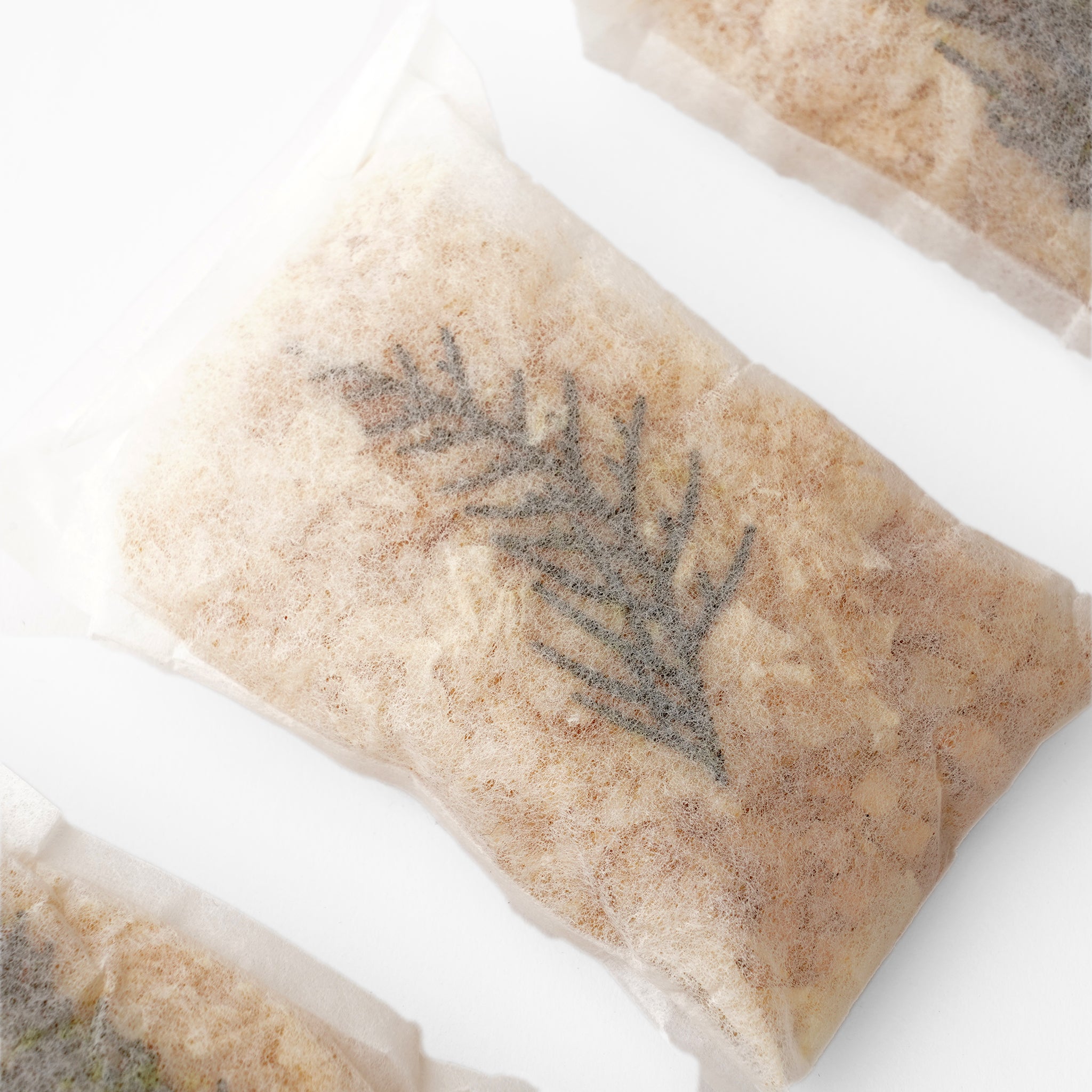 Close-up of Tosaryu drawer sachet wood shavings at SF76