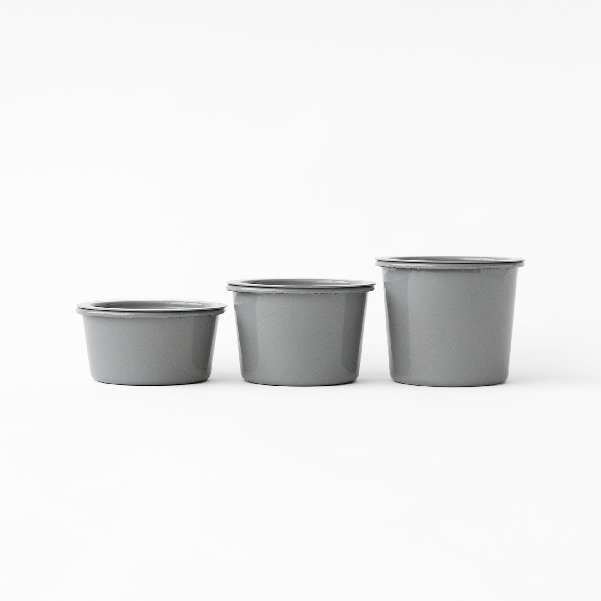 Kaico Maru Canister - Gray product image, Japanese homeware and gifts at SF76
