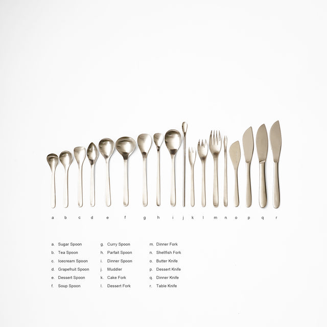 Sori Yanagi stainless steel spoons, forks and knives