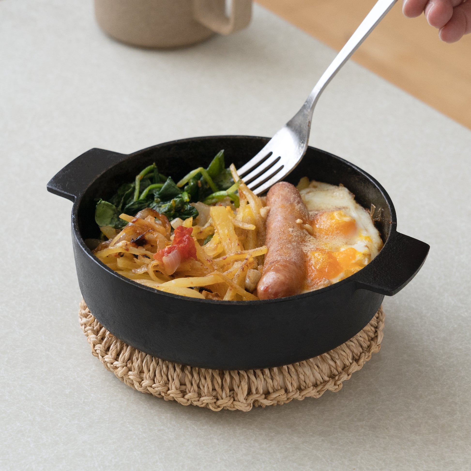 Kamasada Cast Iron Pan detail image 2, Japanese tableware and kitchen tools at SF76